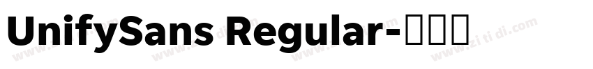 UnifySans Regular字体转换